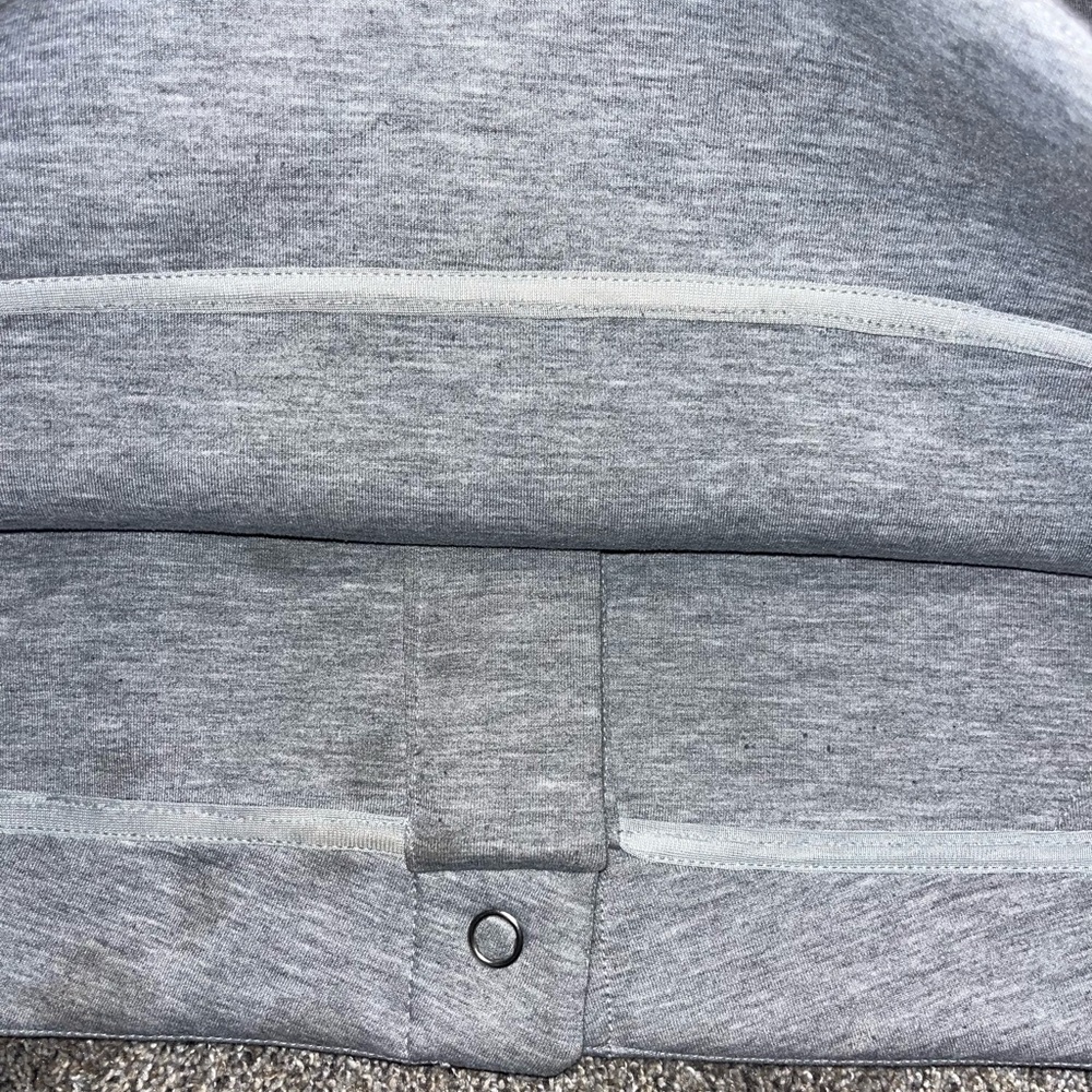 Women’s Medium North Face Softshell Gray Button U… - image 5